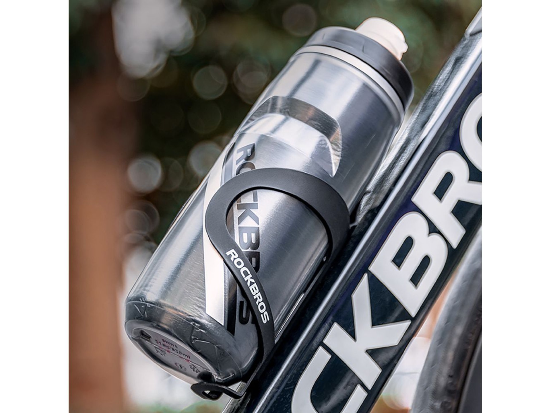 Rockbros Thermal Bike Bottle 620 ml BPA Free - Gradient Black