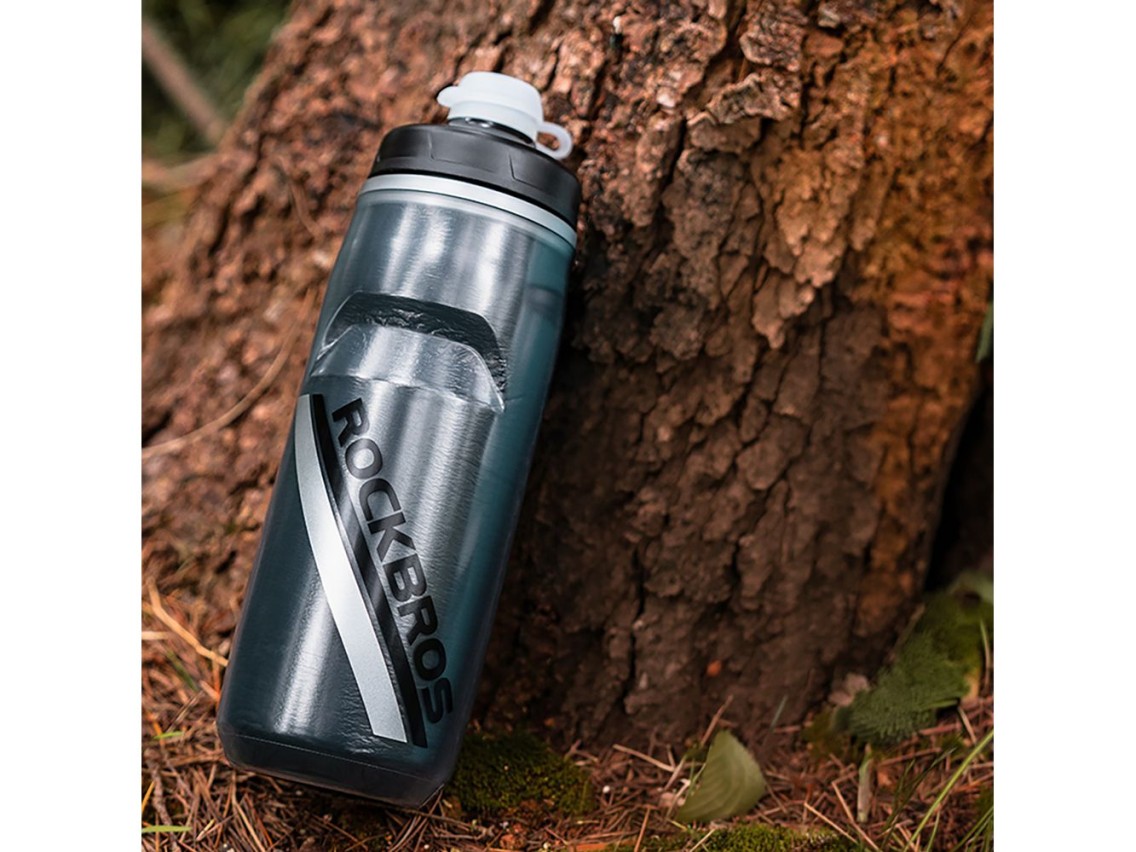 Rockbros Thermal Bike Bottle 620 ml BPA Free - Gradient Black