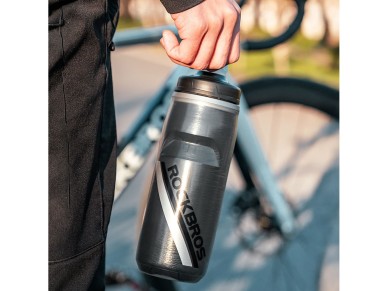Rockbros Thermal Bike Bottle 620 ml BPA Free - Gradient Black Rockbros Thermal Bike Bottle 620 ml BPA Free - Gradient Black