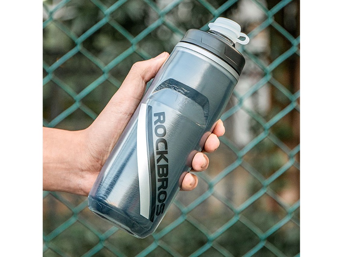 Rockbros Thermal Bike Bottle 620 ml BPA Free - Gradient Black