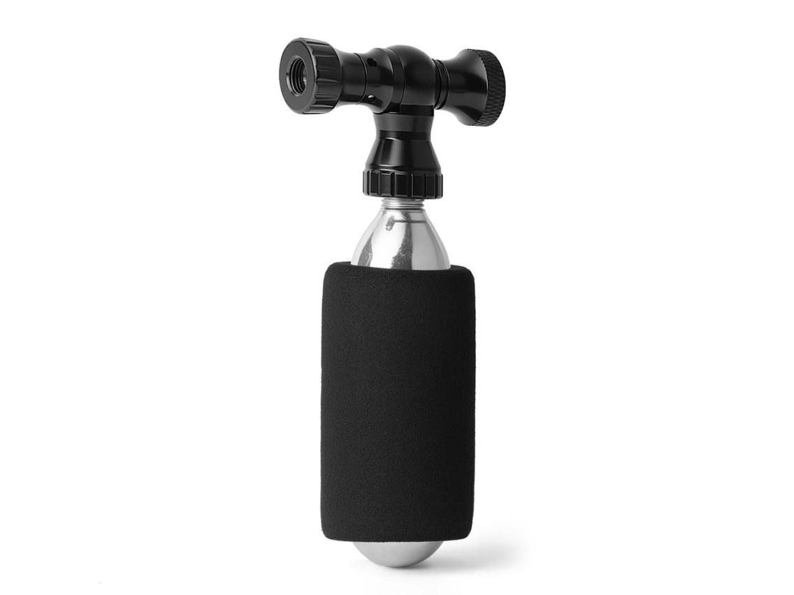 Bomba de CO2 Rockbros, cabezal de válvula de aleación de aluminio, sin cartucho, compatible con válv
