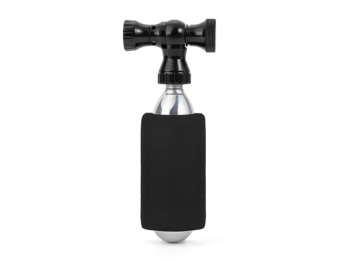 Bomba de CO2 Rockbros, cabezal de válvula de aleación de aluminio, sin cartucho, compatible con válv