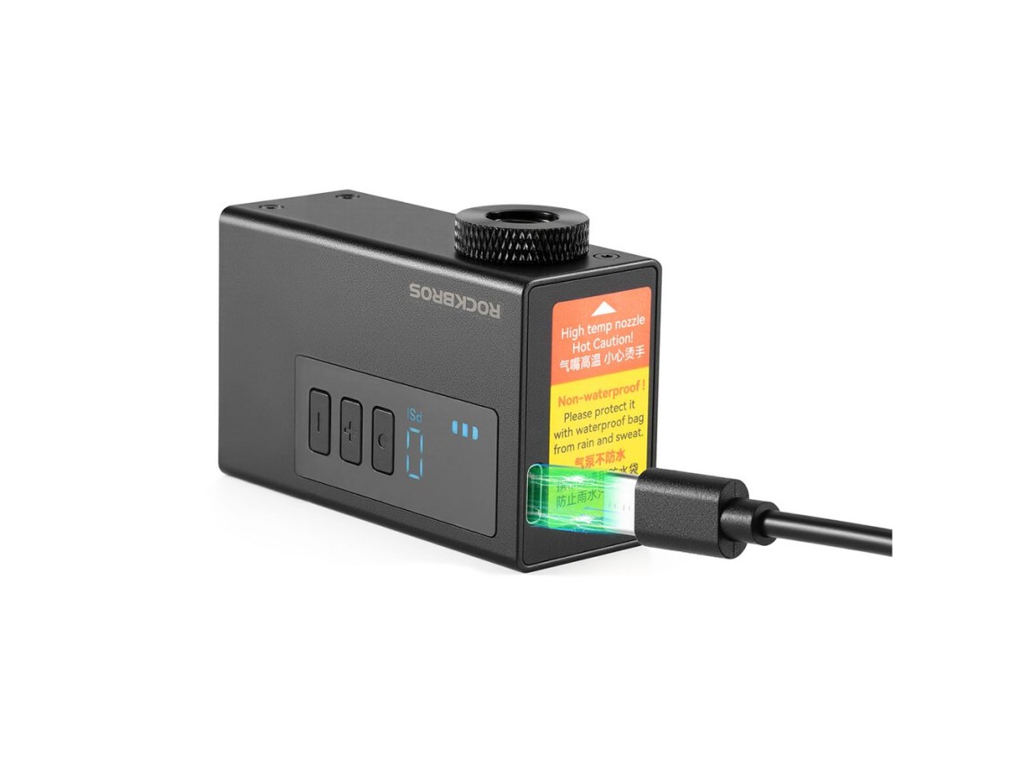 Rockbros AS240 PRO Cordless Pump 120 psi Compressor 420mAh - Black