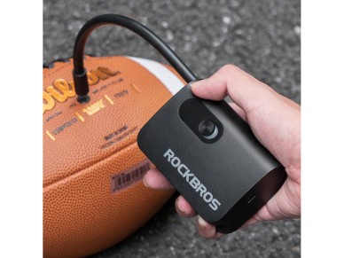 Compresor Rockbros L1 Mini inal�mbrico de 70 psi con manguera Schrader de 200 mm - Negro