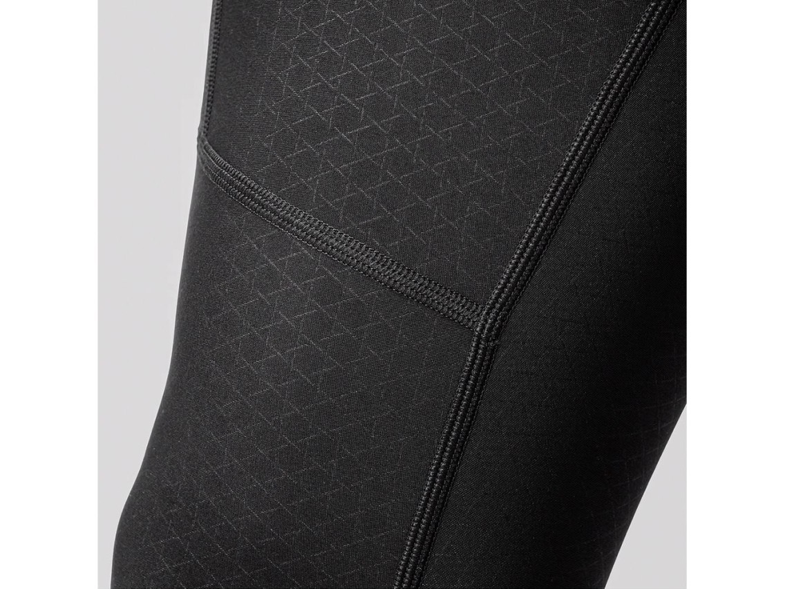 Mallas largas de forro polar con peto y almohadilla Rockbros YDCK012-1, talla L - Negro