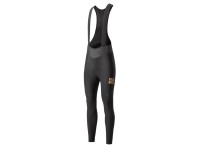 Mallas largas de forro polar con peto y almohadilla Rockbros YDCK012-1, talla L - Negro