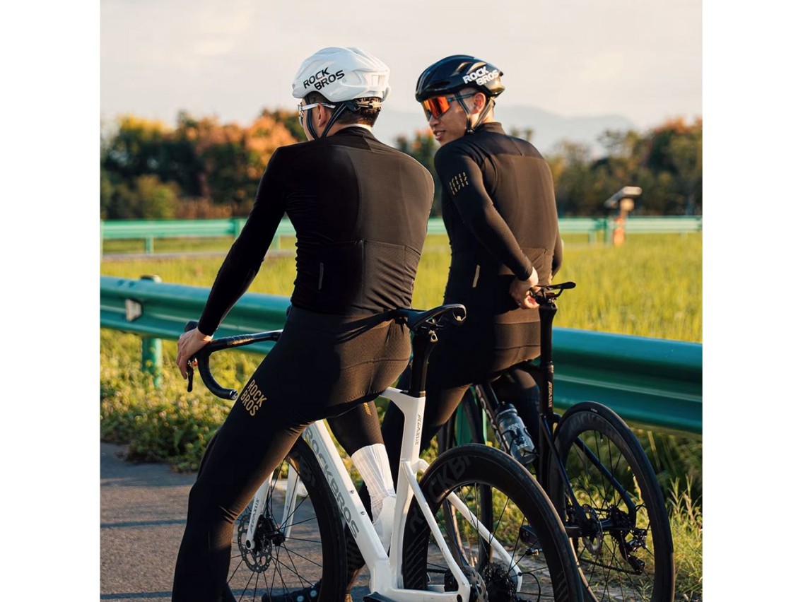Maillot de ciclismo Rockbros YDWT020 Diamond Primavera/Otoño/Invierno Talla XS - Negro