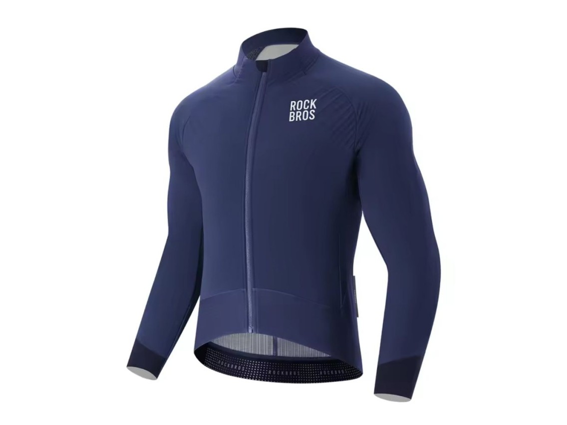 Rockbros YDWT014 Winter Fleece Double Layer Cycling Jacket Size L - Blue