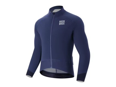 Rockbros YDWT014 Winter Fleece Double Layer Cycling Jacket Size XXL - Blue Rockbros YDWT014 Winter Fleece Double Layer Cycling Jacket Size XXL - Blue