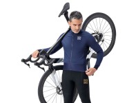 Jaqueta de ciclismo Rockbros YDWT014 de inverno com forro de lã dupla, tamanho XXL - Azul Jaqueta de ciclismo Rockbros YDWT014 de inverno com forro de lã dupla, tamanho XXL - Azul