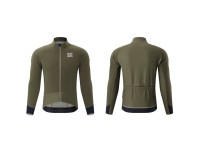 Jaqueta de ciclismo Rockbros YDWT014 de inverno com forro de lã dupla, tamanho M - Verde Jaqueta de ciclismo Rockbros YDWT014 de inverno com forro de lã dupla, tamanho M - Verde