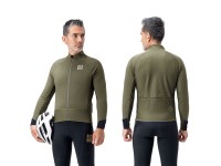 Jaqueta de ciclismo Rockbros YDWT014 de inverno com forro de lã dupla, tamanho M - Verde Jaqueta de ciclismo Rockbros YDWT014 de inverno com forro de lã dupla, tamanho M - Verde
