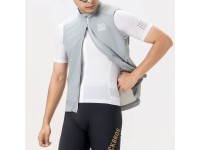 Colete corta-vento Rockbros YDMJ003 Primavera/Outono Tamanho P - Branco/Cinza Colete corta-vento Rockbros YDMJ003 Primavera/Outono Tamanho P - Branco/Cinza