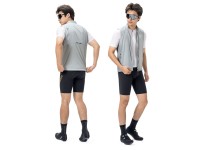 Colete corta-vento Rockbros YDMJ003 Primavera/Outono Tamanho P - Branco/Cinza Colete corta-vento Rockbros YDMJ003 Primavera/Outono Tamanho P - Branco/Cinza