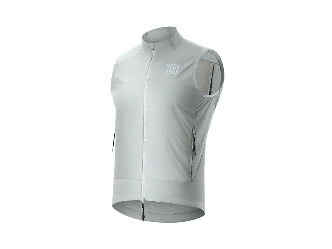 Rockbros YDMJ003 Spring/Autumn Windproof Vest Size L - White/Gray