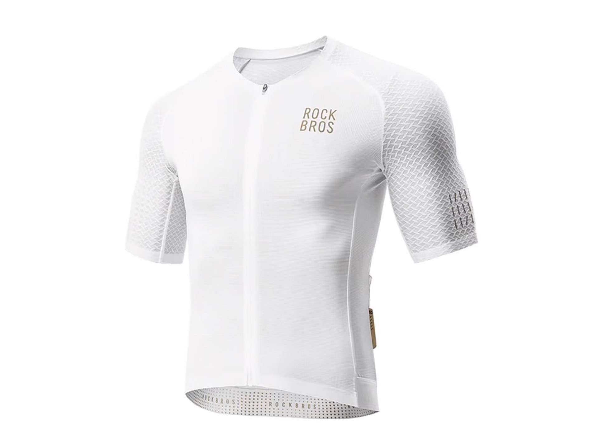 Maillot de ciclismo de manga corta Rockbros YDDX011 Diamond, talla S - Blanco