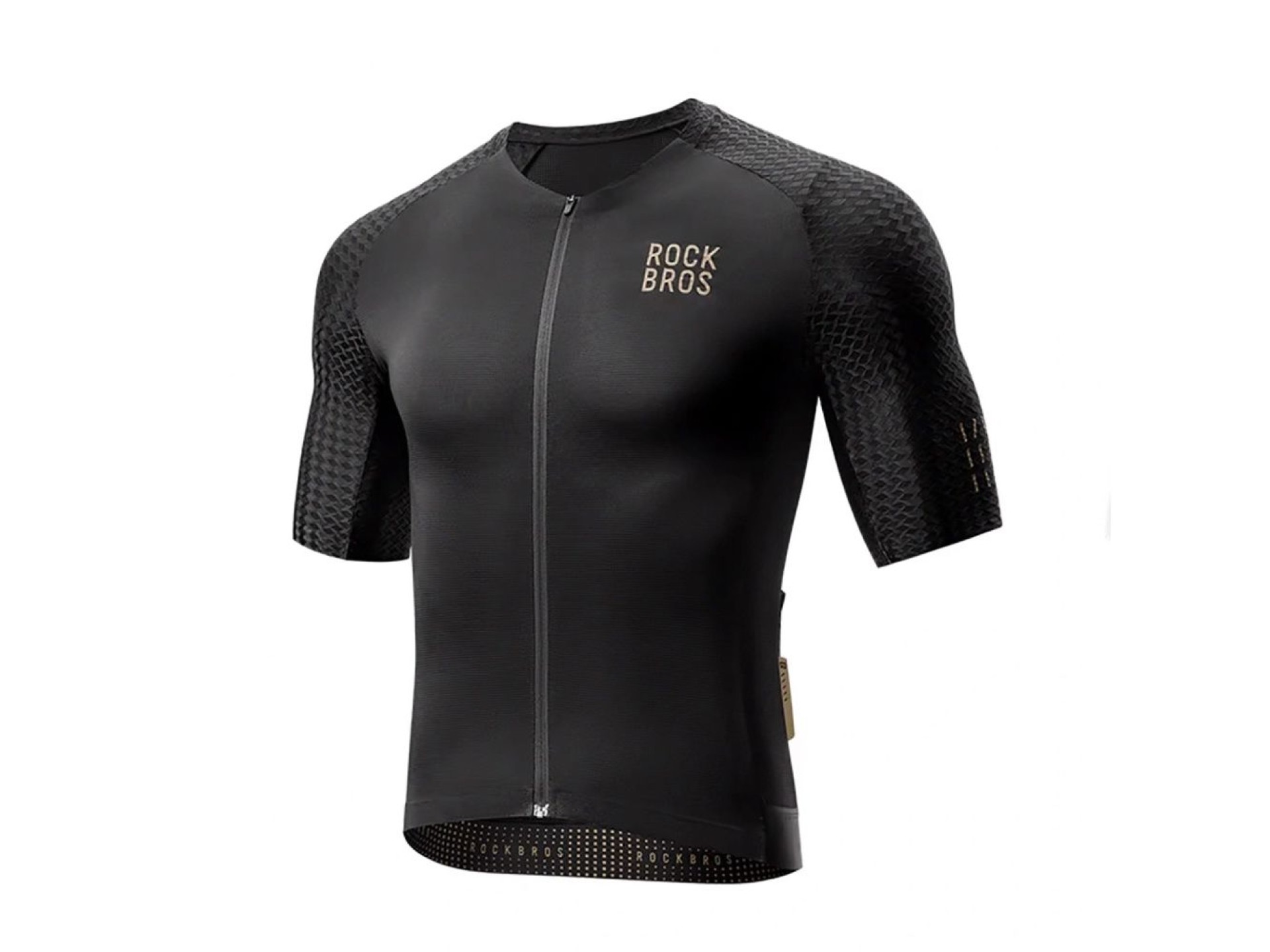 Camisa de ciclismo Rockbros YDDX011 Diamond de manga curta, tamanho XXS - Preta