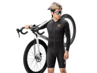 Camisa de ciclismo de manga comprida Rockbros YDCX008 Diamond, tamanho G - Preta Camisa de ciclismo de manga comprida Rockbros YDCX008 Diamond, tamanho G - Preta