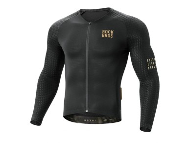 Maillot de ciclismo de manga larga Rockbros YDCX008 Diamond, talla XXL - Negro Maillot de ciclismo de manga larga Rockbros YDCX008 Diamond, talla XXL - Negro
