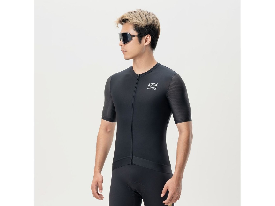 Rockbros 15200025 Short Sleeve Cycling Jersey Size L - Black