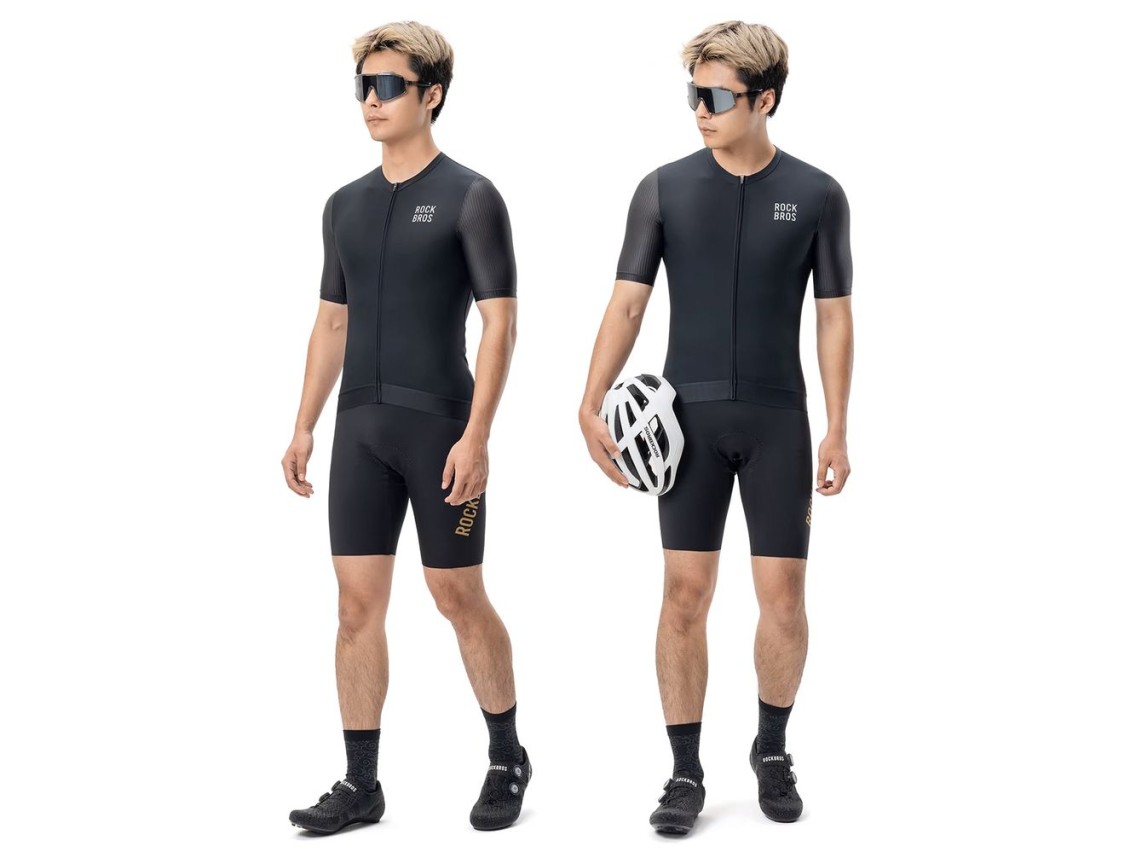 Rockbros 15200025 Short Sleeve Cycling Jersey Size L - Black