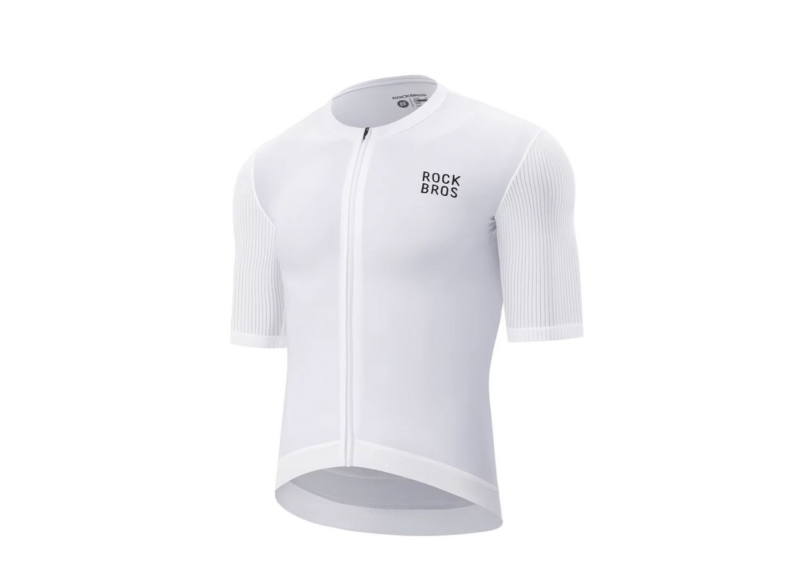 Rockbros 15200025 Short Sleeve Cycling Jersey Size XXL - White