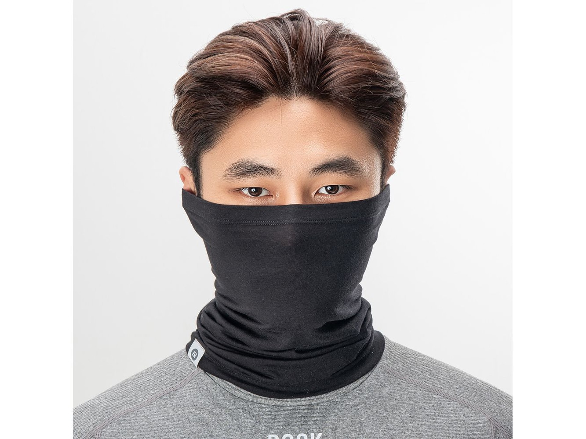 Rocbros YDWB005 thermal scarf tencel + wool universal size - black