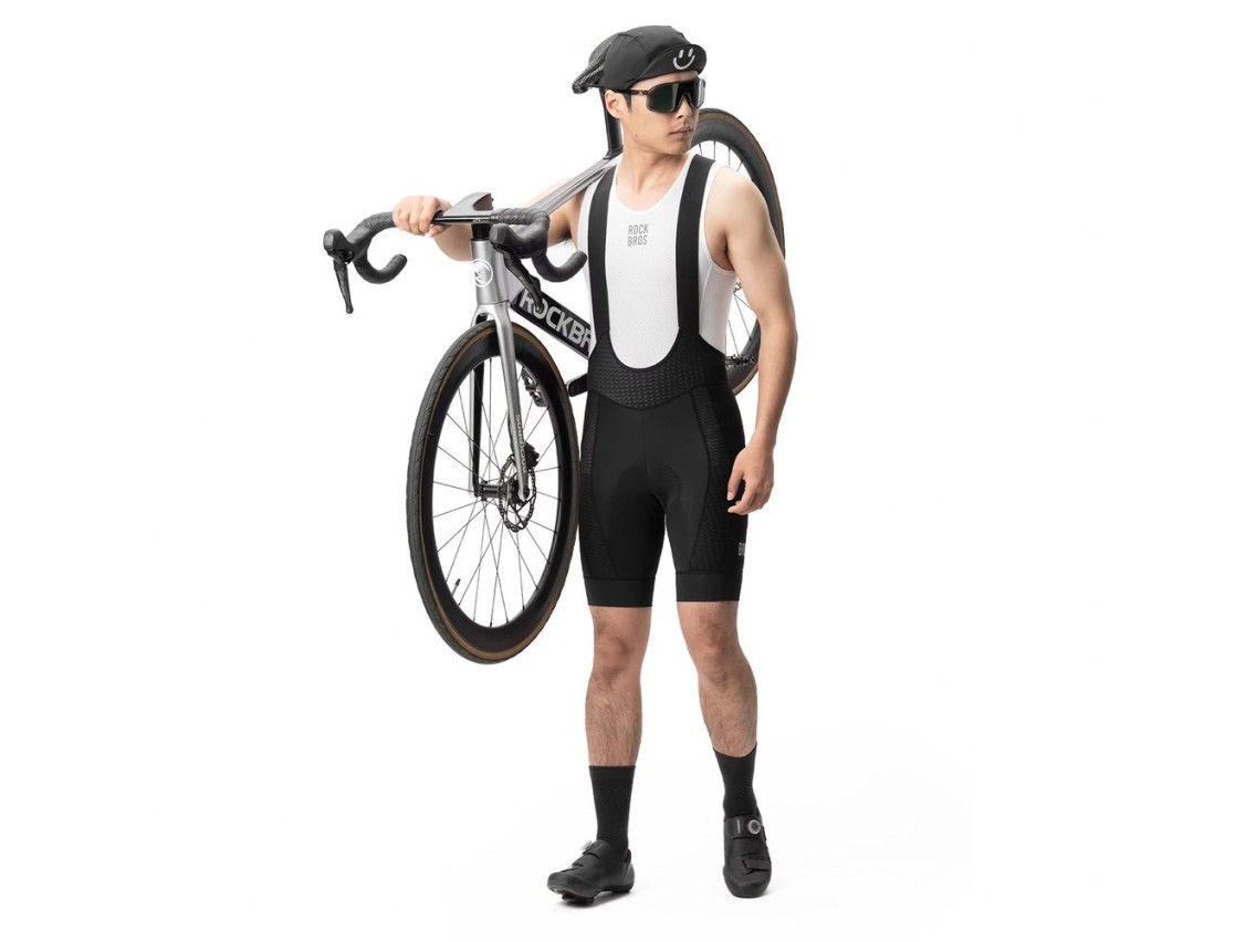 Rockbros YDDK009 Men's Cycling Bib Shorts with Pad Size M - Black