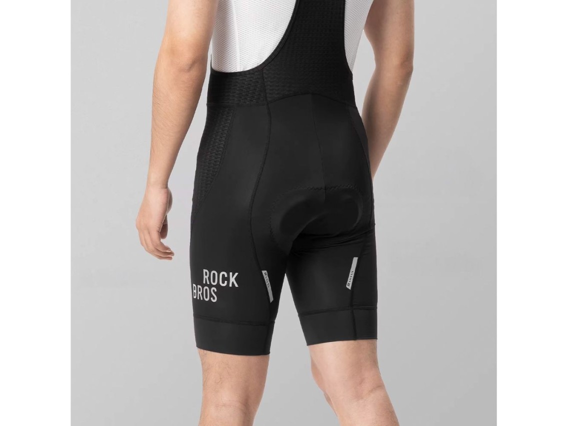 Rockbros YDDK009 Men's Cycling Bib Shorts with Pad Size M - Black