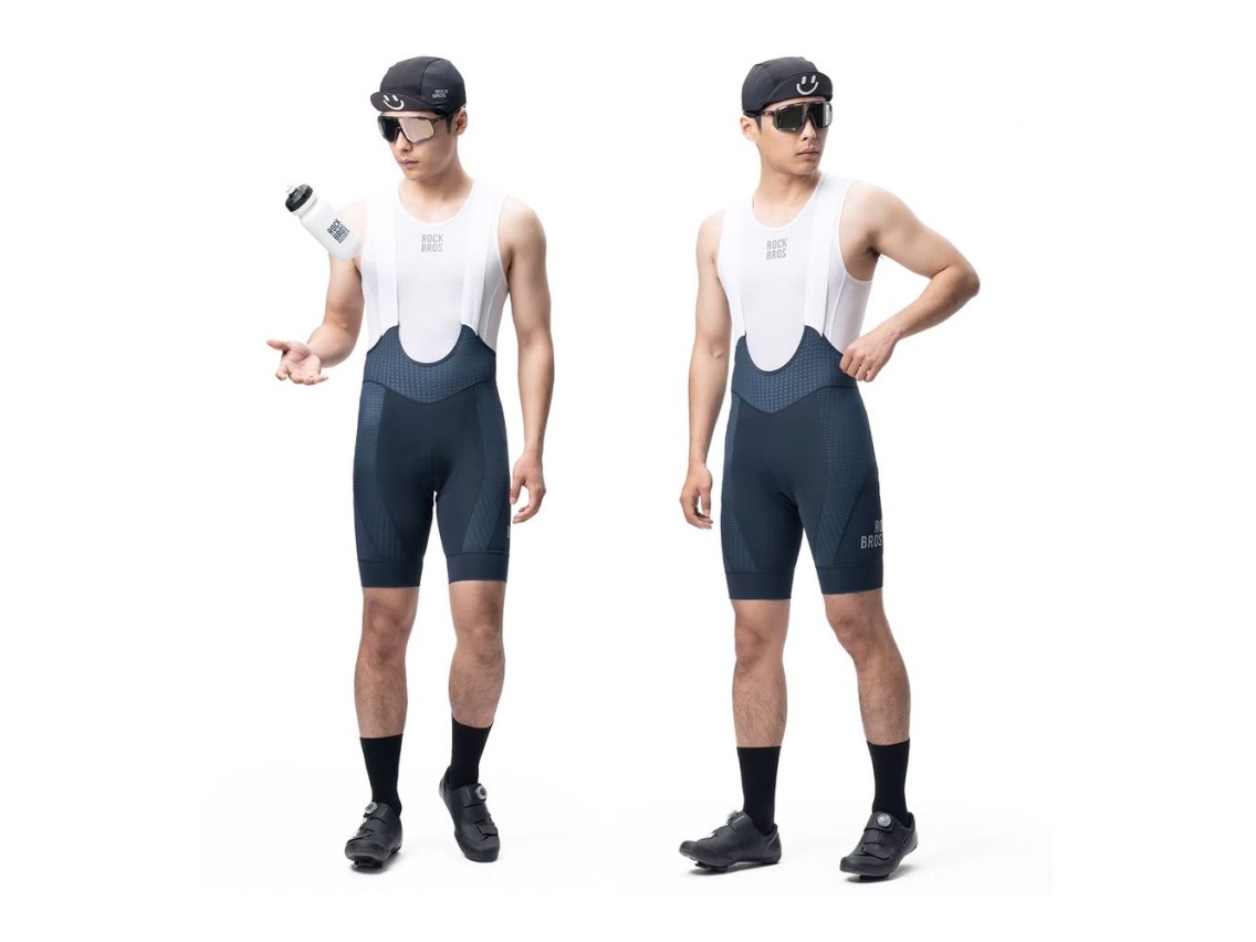 Culotte de ciclismo Rockbros YDDK009 para hombre con badana, talla M - Azul oscuro