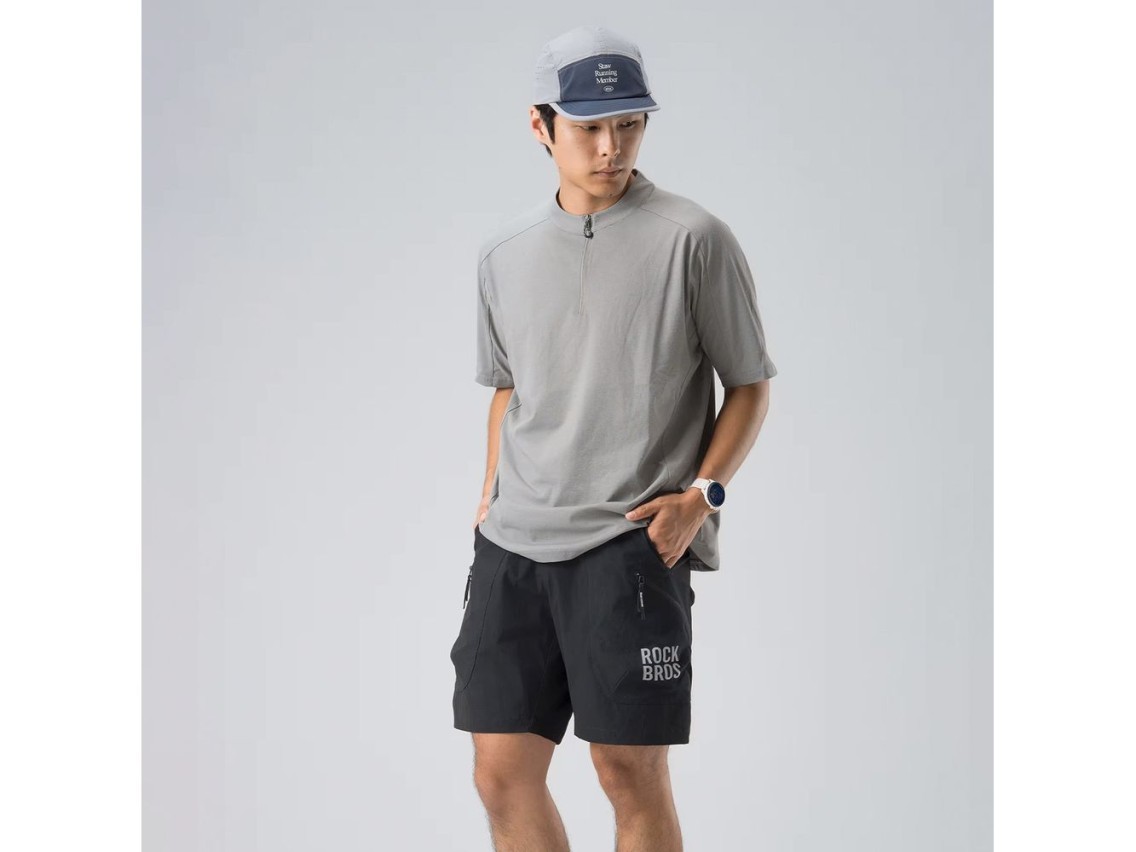 Pantalones cortos Rockbros YDDK015 con cinturón, talla L - negro