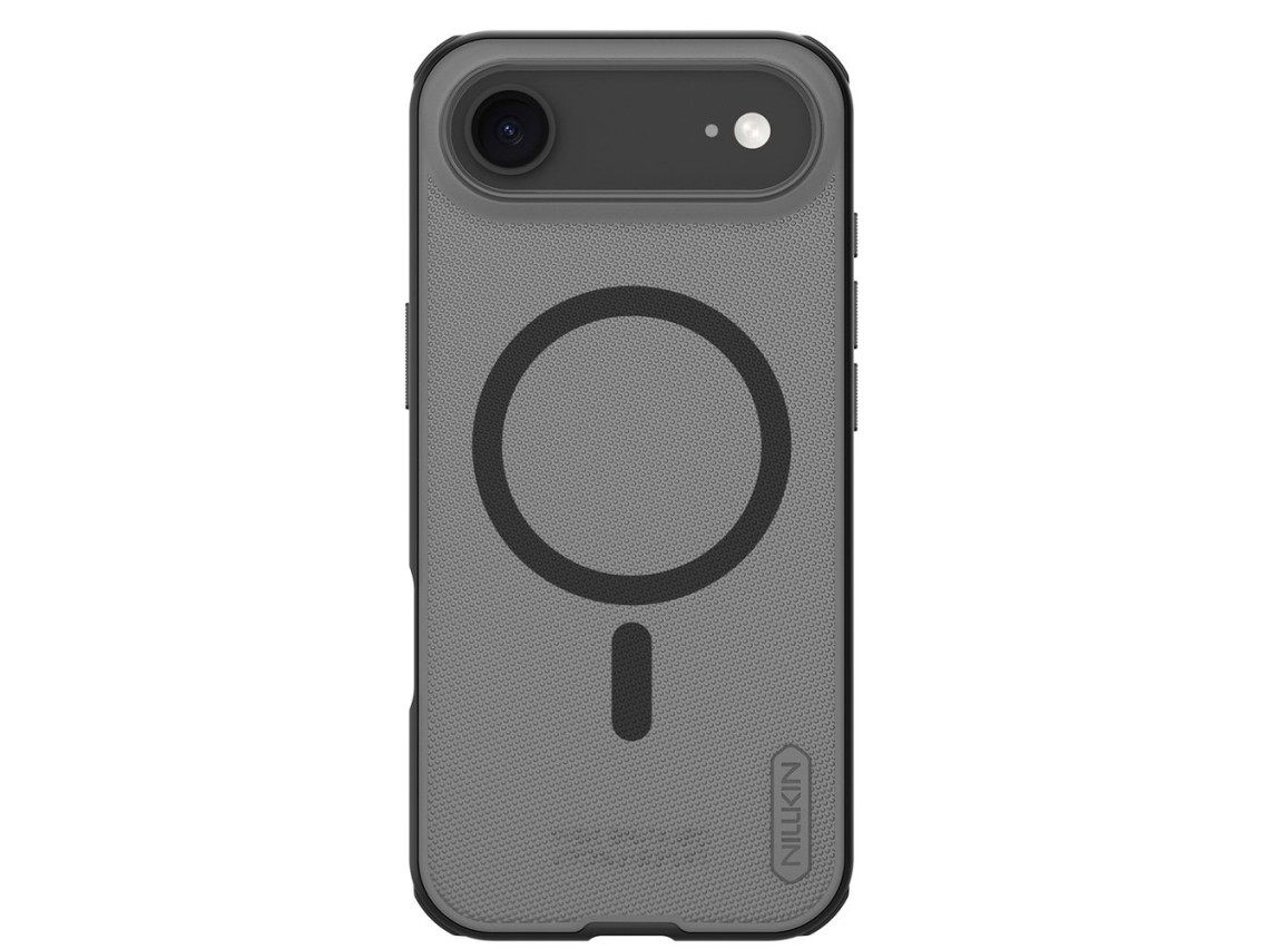 Capa Nillkin Super Frosted Shield Pro compatível com MagSafe para iPhone 17 Air - Preta transparente
