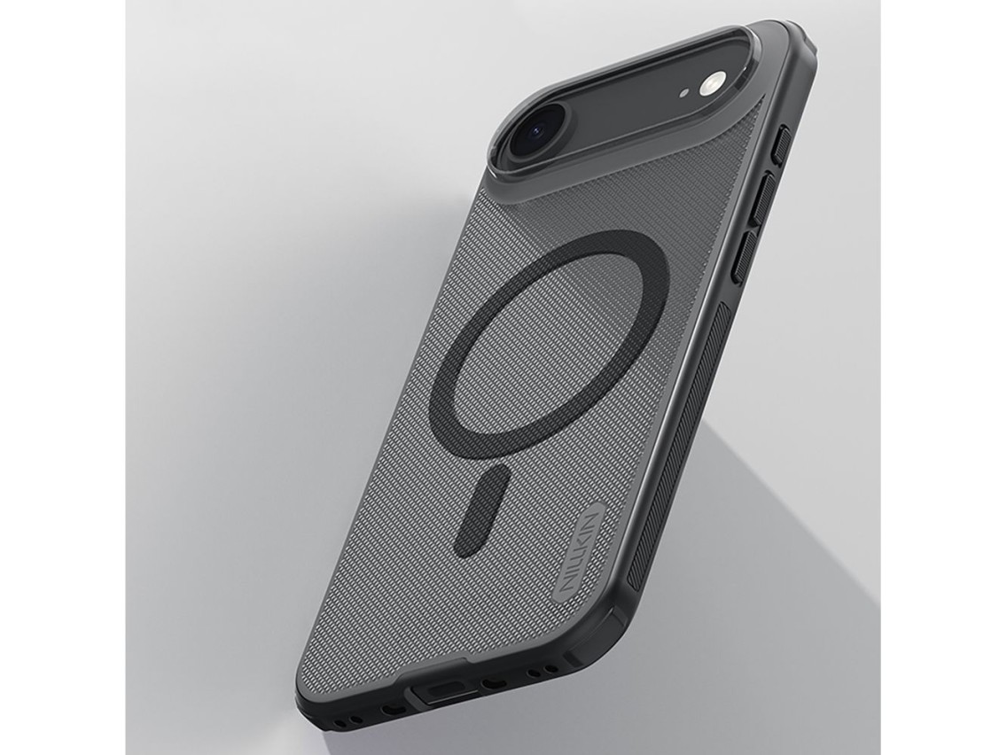 Capa Nillkin Super Frosted Shield Pro compatível com MagSafe para iPhone 17 Air - Preta transparente