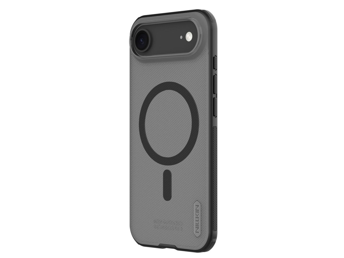 Capa Nillkin Super Frosted Shield Pro compatível com MagSafe para iPhone 17 Air - Preta transparente
