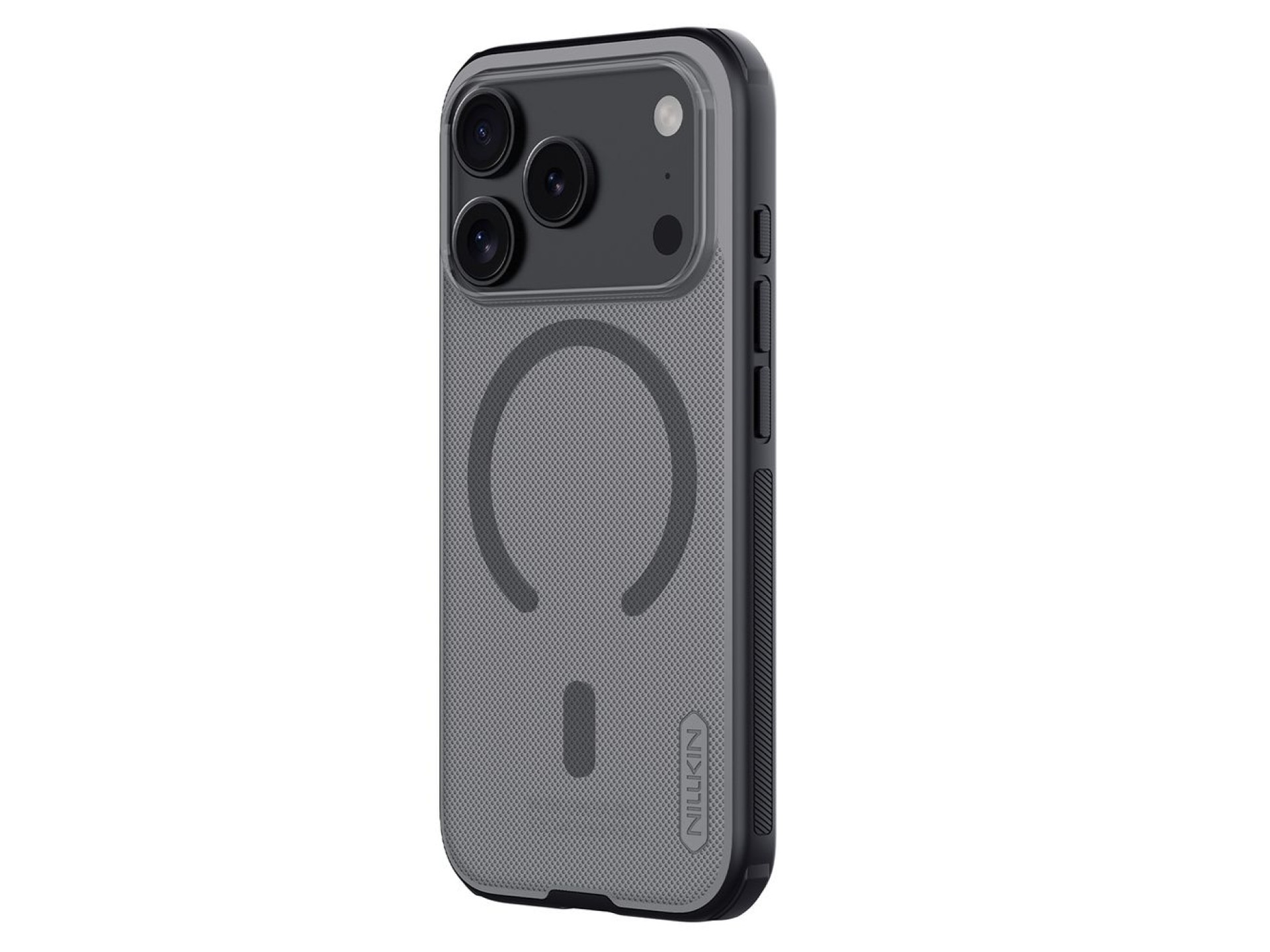 Capa Nillkin Super Frosted Shield Pro compatível com MagSafe para iPhone 17 Pro - Preta transparente