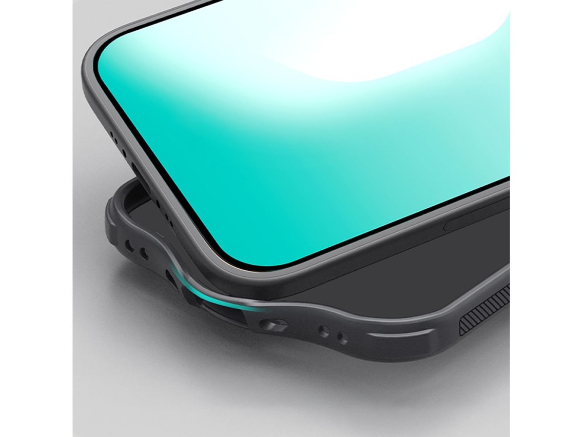Capa Nillkin Super Frosted Shield Pro compatível com MagSafe para iPhone 17 Air - Preta transparente