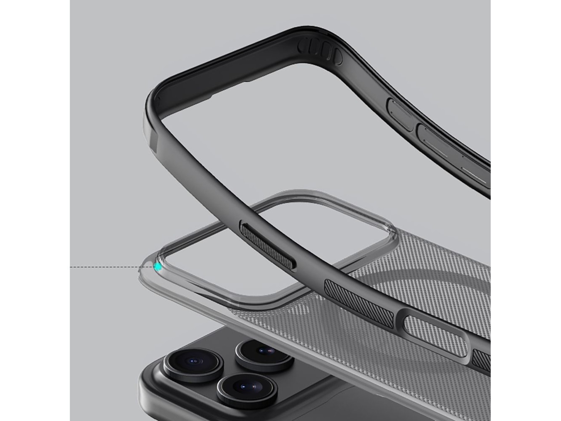 Nillkin Super Frosted Shield Pro MagSafe Compatible Case for iPhone 17 Pro - Transparent Black