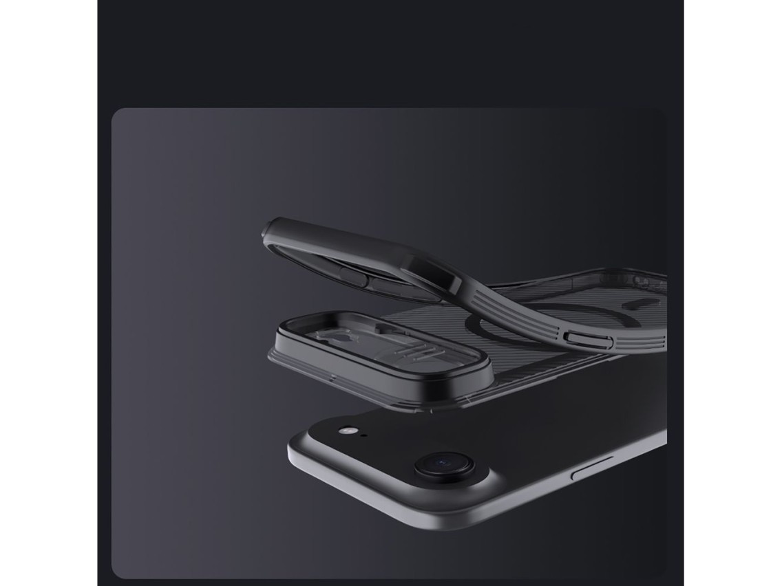 Funda Nillkin CamShield Pro compatible con MagSafe para iPhone 17 Air - Negro transparente