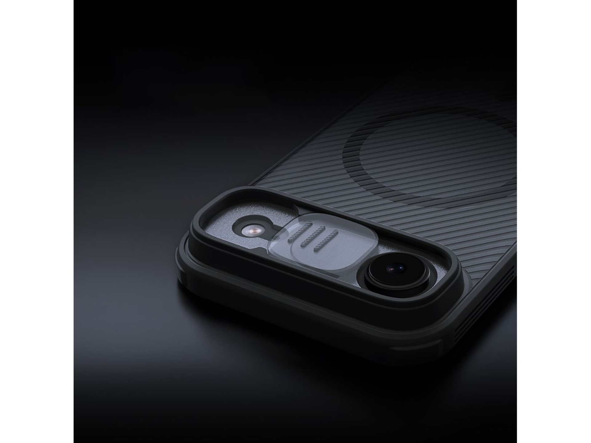 Capa Nillkin CamShield Pro compatível com MagSafe para iPhone 17 Air - Preta transparente