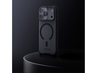 Capa Nillkin CamShield Pro compatível com MagSafe para iPhone 17 Pro Max - Preta transparente Capa Nillkin CamShield Pro compatível com MagSafe para iPhone 17 Pro Max - Preta transparente