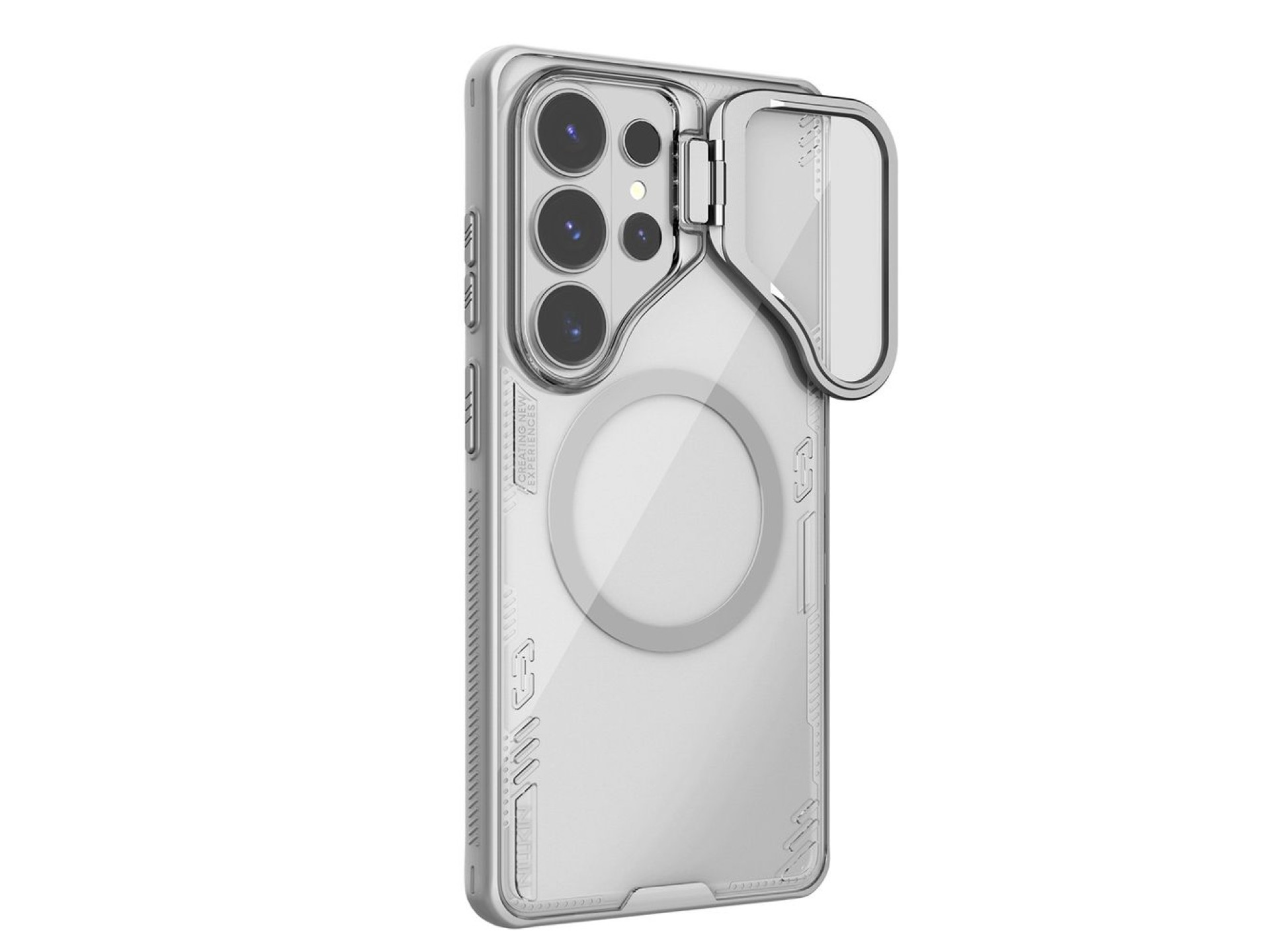 Nillkin Iceblade Prop Magnetic Case with Camera Cover and Stand Compatible with MagSafe for Samsung