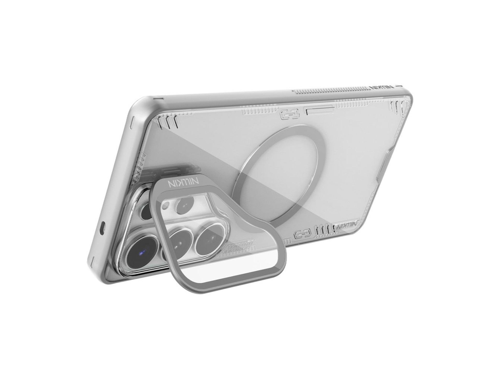 Nillkin Iceblade Prop Magnetic Case with Camera Cover and Stand Compatible with MagSafe for Samsung