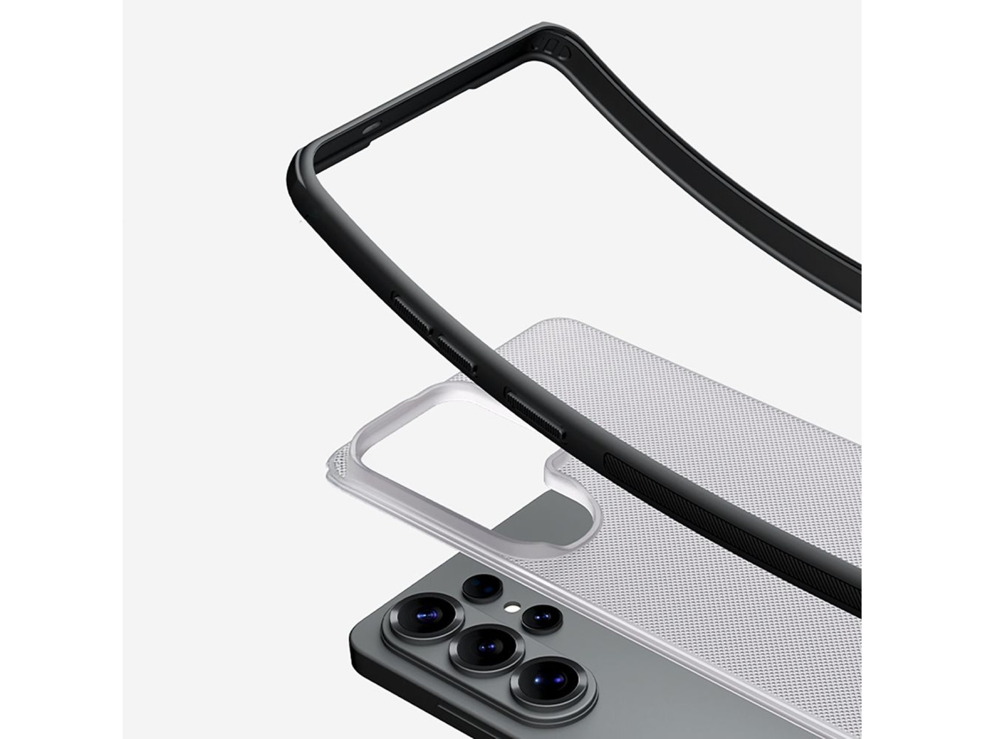 Capa Nillkin Super Frosted Shield Pro para Samsung Galaxy S26 - Preto Translúcido