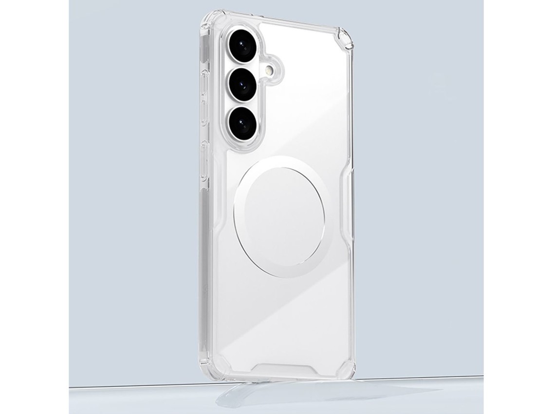Funda Nillkin Nature TPU Pro compatible con MagSafe para Samsung Galaxy S26 - Blanca