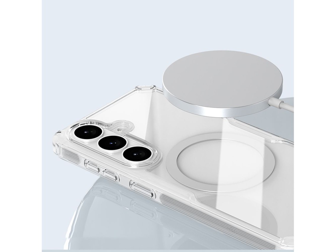 Funda Nillkin Nature TPU Pro compatible con MagSafe para Samsung Galaxy S26 - Blanca