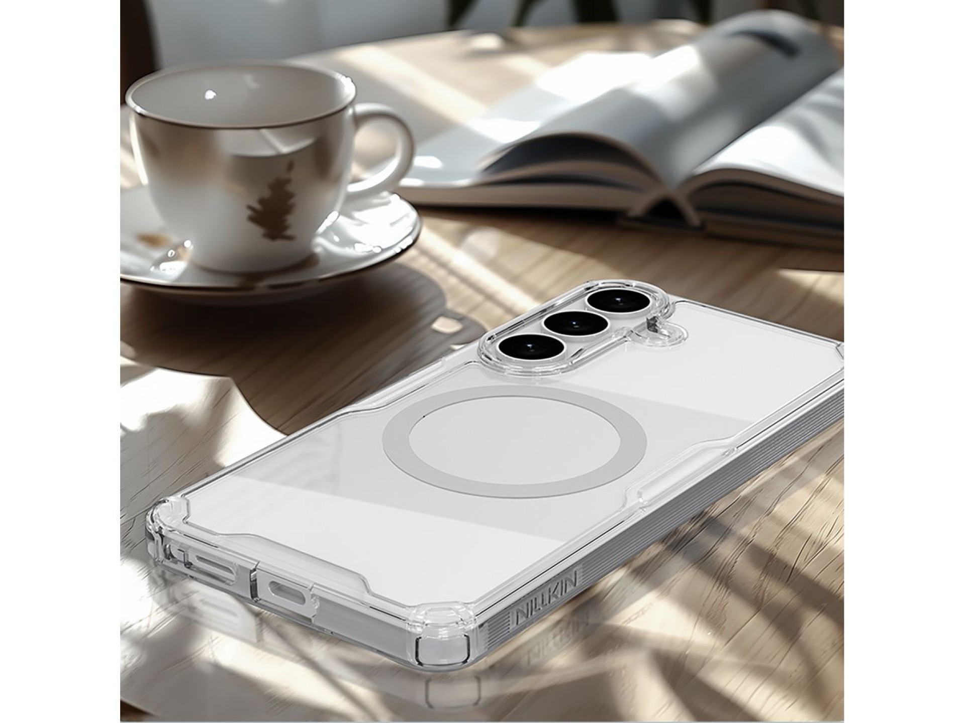 Nillkin Nature TPU Pro Case Compatible with MagSafe for Samsung Galaxy S26 - White