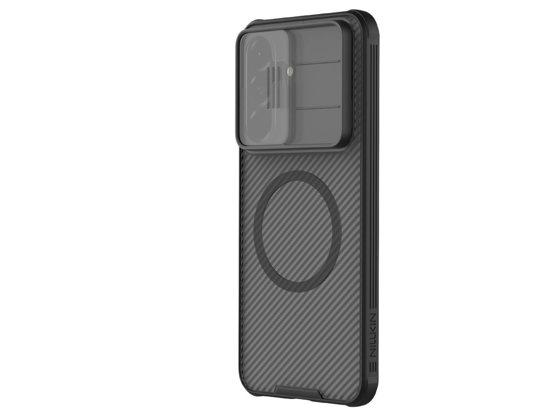 Capa magnética Nillkin CamShield Pro para Samsung Galaxy A57 5G - Preto translúcido