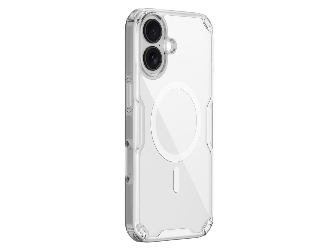 Capa magnética Nillkin Nature TPU Pro compatível com MagSafe para iPhone 17 - Transparente