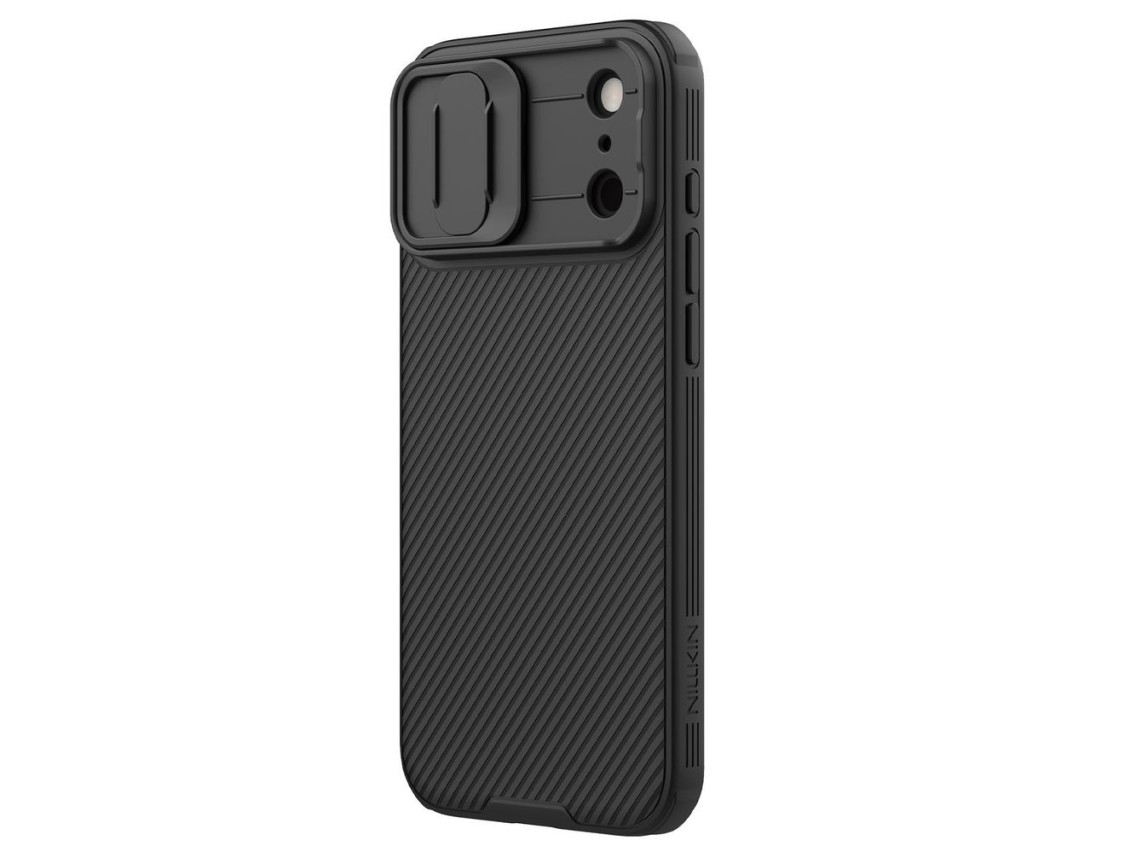 Capa magnética Nillkin CamShield Pro compatível com MagSafe para iPhone 17 Pro Max - Preta