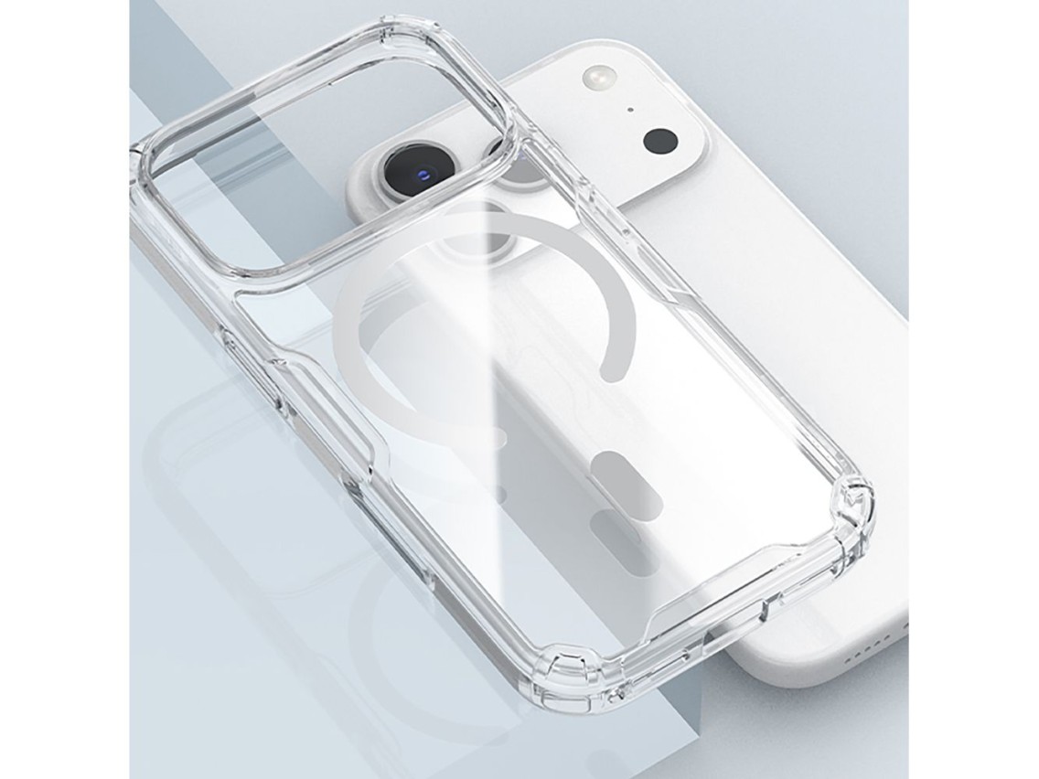 Capa Nillkin Nature TPU Pro compatível com MagSafe para iPhone 17 Pro - Branca